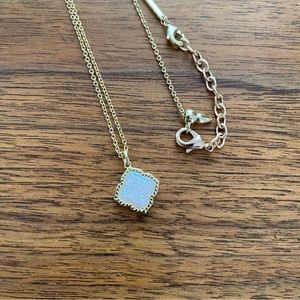 Kendra Scott Mallory White and Gold Necklace